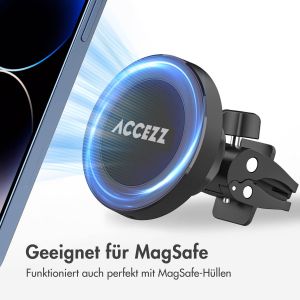 Accezz Handyhalterung für das Auto - MagSafe - Kabelloses Ladegerät - Universell - Lüftungsgitter - Schwarz