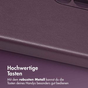 Accezz MagSafe Leather Backcover für das Samsung Galaxy S24 Plus - Heath Purple