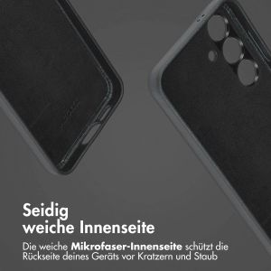 Accezz 2-in-1 Klapphülle aus Leder mit MagSafe für das Samsung Galaxy S24 - Onyx Black