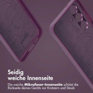 Accezz 2-in-1 Klapphülle aus Leder mit MagSafe für das Samsung Galaxy S24 - Heath Purple