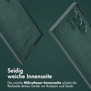 Accezz 2-in-1 Klapphülle aus Leder mit MagSafe für das Samsung Galaxy S24 Ultra - Cedar Green
