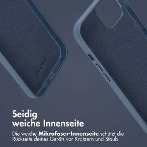 Accezz 2-in-1 Klapphülle aus Leder mit MagSafe für das iPhone 14 - Nightfall Blue