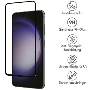 Accezz Full Cover Screen Protector aus gehärtetem Glas für das Samsung Galaxy A54 (5G) / S23 FE - Transparent