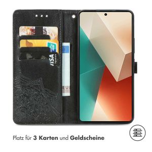 iMoshion Mandala Klapphülle für das Xiaomi Redmi Note 13 (5G) - Schwarz