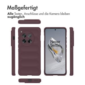iMoshion EasyGrip Back Cover für das OnePlus 12 - Aubergine