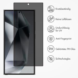 Accezz Privacy Displayschutz aus gehärtetem Glas für das Samsung Galaxy S24 Ultra