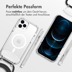 iMoshion MagSafe Hülle mit abnehmbarem Band für das iPhone 12 (Pro) - Transparent