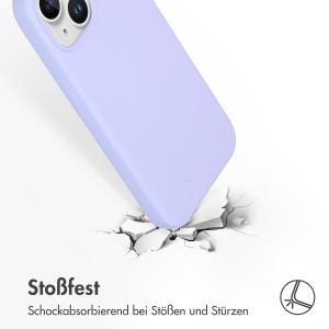 Accezz Liquid Silikoncase mit MagSafe für das iPhone 15 - Violet