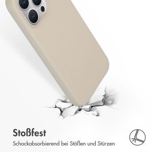 Accezz Liquid Silikoncase mit MagSafe für das iPhone 15 Pro Max - Stone