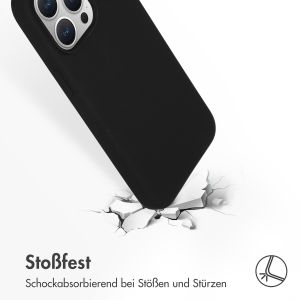 Accezz Liquid Silikoncase mit MagSafe für das iPhone 15 Pro Max - Schwarz