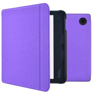 iMoshion Canvas Sleepcover Klapphülle mit Stand für das Kobo Libra 2 / Tolino Vision 6 - Violett