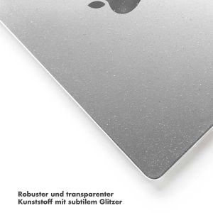 Selencia Glitzer Cover für das MacBook Air 13 Zoll (2018-2020) - A1932 / A2179 / A2337 - Transparent