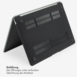 Selencia Cover mit gewebter Oberfläche für das MacBook Air 13 Zoll (2018-2020) - A1932 / A2179 / A2337 - Grau