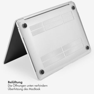 Selencia Glitzer Cover für das MacBook Air 13 Zoll (2022) / Air 13 Zoll (2024) M3 chip - A2681 / A3113 - Transparent