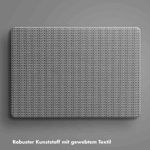 Selencia Cover mit gewebter Oberfläche für das MacBook Air 13 Zoll (2022) / Air 13 Zoll (2024) M3 chip - A2681 / A3113 - Grau