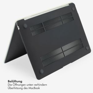 Selencia Cover mit gewebter Oberfläche für das MacBook Air 15 Zoll (2023) / Air 15 Zoll (2024) M3 chip - A2941 / A3114 - Beige