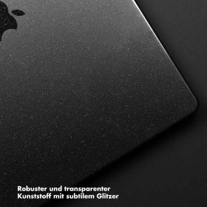 Selencia Glitzer Cover für das MacBook Pro 16 Zoll (2021) / Pro 16 Zoll (2023) M3 chip - A2485 / A2780 / A2919 - Schwarz