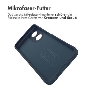 iMoshion EasyGrip Back Cover für das Oppo A58 - Dunkelblau