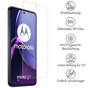 Accezz Screen Protector aus gehärtetem Glas für das Motorola Moto G84 - Transparent