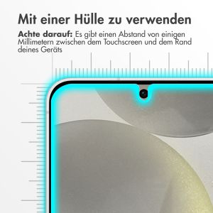 Accezz Screen Protector aus gehärtetem Glas für das Samsung Galaxy S24 - Transparent