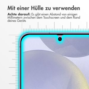 Accezz Screen Protector aus gehärtetem Glas für das Samsung Galaxy S24 Plus - Transparent