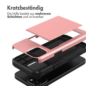 iMoshion Backcover mit Kartenfach für das iPhone 15 - Rose Dorée 