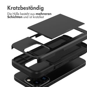 iMoshion Backcover mit Kartenfach für das iPhone 15 Pro - Schwarz