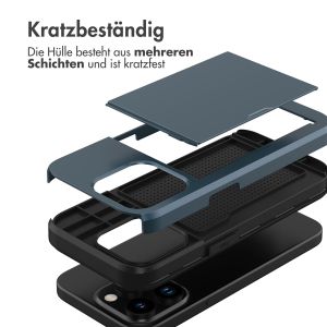 iMoshion Backcover mit Kartenfach für das iPhone 15 Pro - Dunkelblau