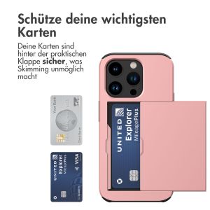 iMoshion Backcover mit Kartenfach für das iPhone 15 Pro - Rose Dorée 