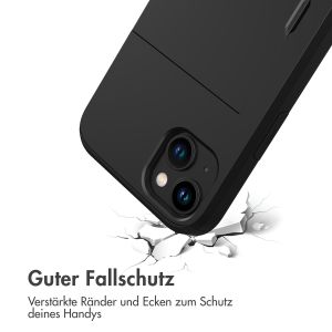 iMoshion Backcover mit Kartenfach für das iPhone 15 Plus - Schwarz