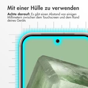 Accezz Screen Protector aus gehärtetem Glas für das Google Pixel 8a - Transparent