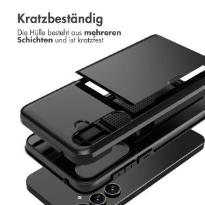 iMoshion Backcover mit Kartenfach für das Samsung Galaxy A55 - Schwarz