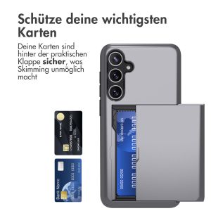 iMoshion Backcover mit Kartenfach für das Samsung Galaxy A55 - Grau