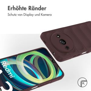 iMoshion EasyGrip Back Cover für das Xiaomi Redmi A3 - Aubergine