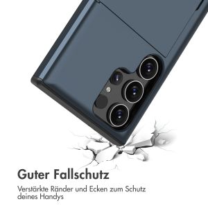 iMoshion Backcover mit Kartenfach für das Samsung Galaxy S24 Ultra - Dunkelblau