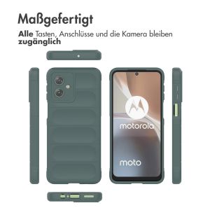 iMoshion EasyGrip Back Cover für das Motorola Moto G54 - Dunkelgrün