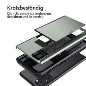 iMoshion Backcover mit Kartenfach für das Samsung Galaxy S20 FE - Dunkelgrün