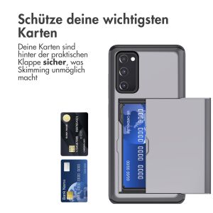 iMoshion Backcover mit Kartenfach für das Samsung Galaxy S20 FE - Grau