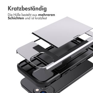 iMoshion Backcover mit Kartenfach für das iPhone 15 - Grau
