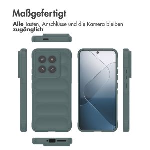 iMoshion EasyGrip Back Cover für das Xiaomi 14 Pro - Dunkelgrün