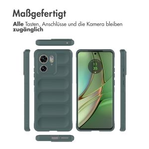 iMoshion EasyGrip Backcover für das Motorola Edge 40 - Dunkelgrün