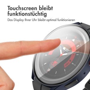iMoshion Full Cover Hard Case für das Samsung Galaxy Watch 6 44 mm - Dunkelblau