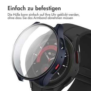 iMoshion Full Cover Hard Case für das Samsung Galaxy Watch 6 44 mm - Dunkelblau