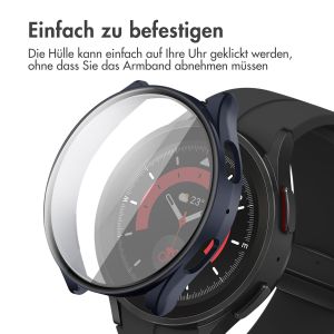 iMoshion Full Cover Hard Case für das Samsung Galaxy Watch 5 44 mm - Dunkelblau