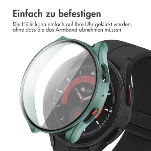 iMoshion Full Cover Hard Case für das Samsung Galaxy Watch 5 44 mm - Dunkelgrün