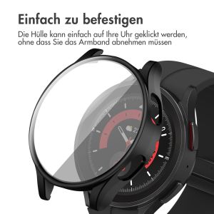 iMoshion Full Cover Hard Case für das Samsung Galaxy Watch 4 44 mm - Schwarz