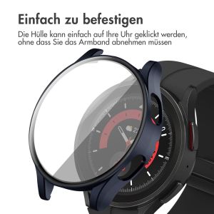 iMoshion Full Cover Hard Case für das Samsung Galaxy Watch 4 44 mm - Dunkelblau