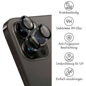 iMoshion 2er-Pack Objektivschutz für Kamera für das iPhone 15 Pro / 15 Pro Max - Schwarz