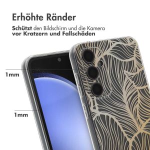 iMoshion Design Hülle für das Samsung Galaxy S23 FE - Golden Leaves