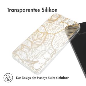 iMoshion Design Hülle für das Samsung Galaxy S23 FE - Golden Leaves